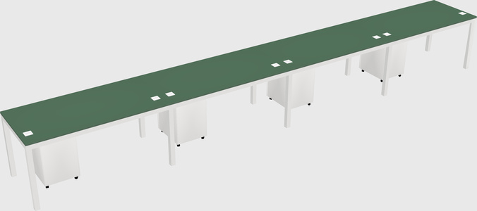 Rectangular desk