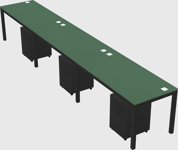 Rectangular desk