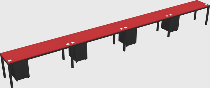 Rectangular desk