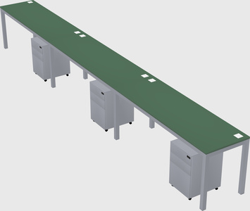 Rectangular desk