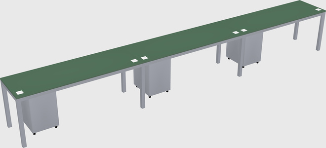 Rectangular desk