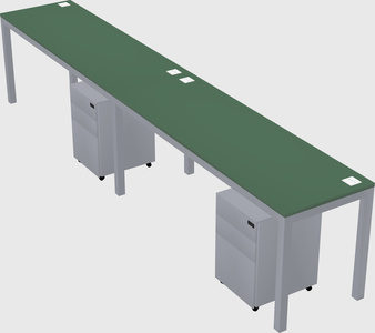 Rectangular desk