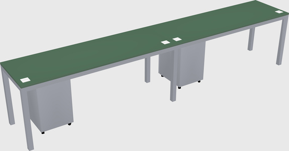 Rectangular desk