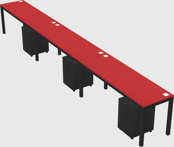 Rectangular desk