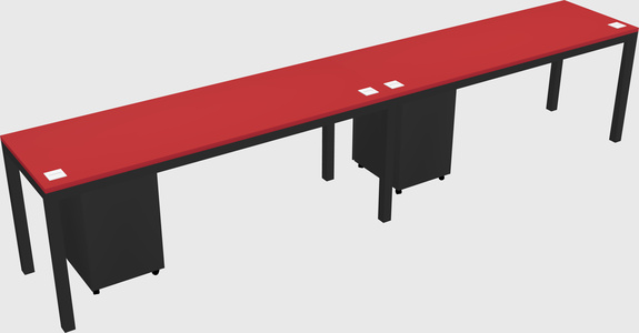 Rectangular desk