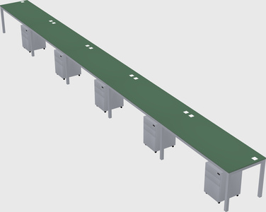 Rectangular desk