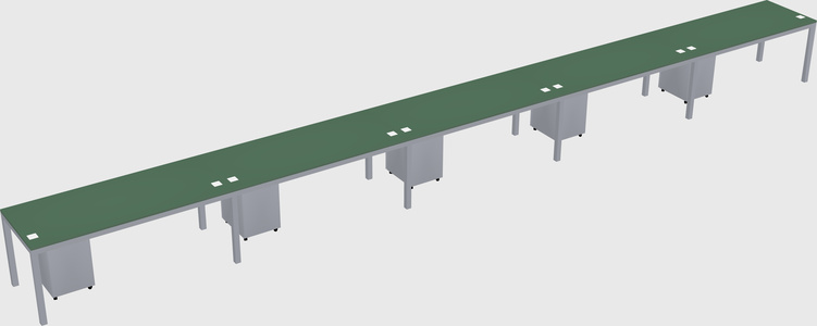 Rectangular desk