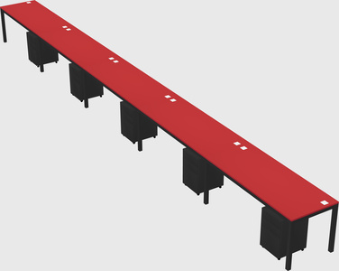 Rectangular desk
