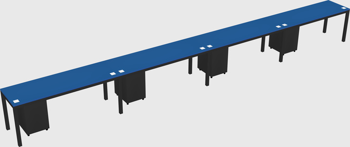 Rectangular desk
