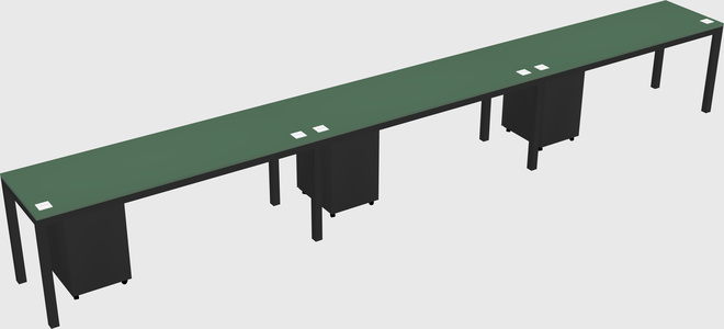 Rectangular desk