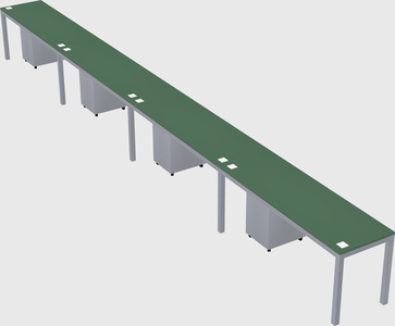 Rectangular desk