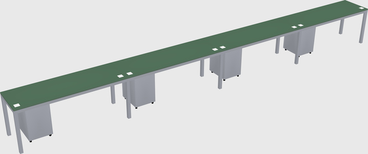 Rectangular desk