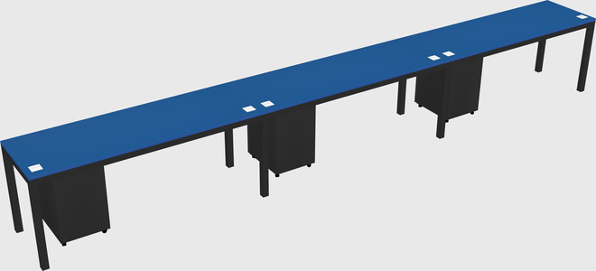 Rectangular desk