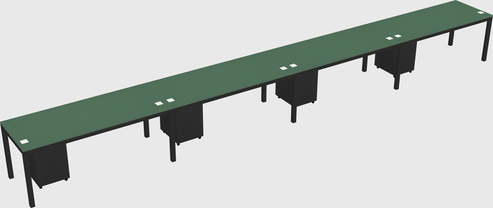 Rectangular desk