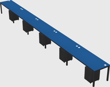 Rectangular desk