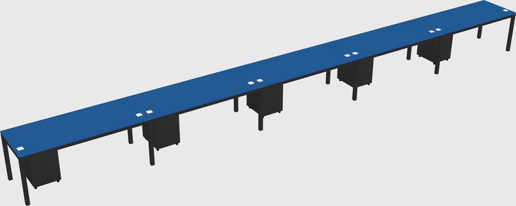 Rectangular desk