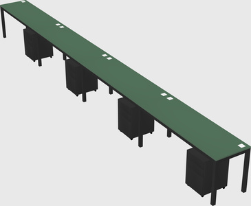 Rectangular desk