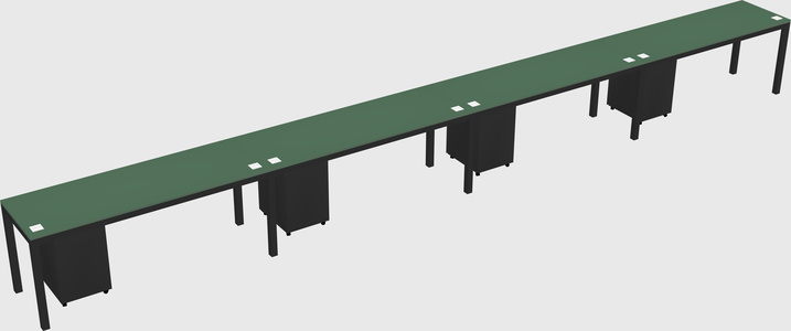 Rectangular desk