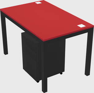 Rectangular desk