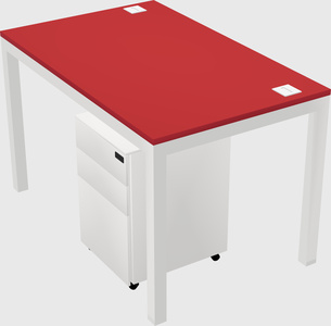 Rectangular desk
