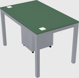 Rectangular desk