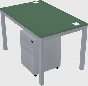 Rectangular desk