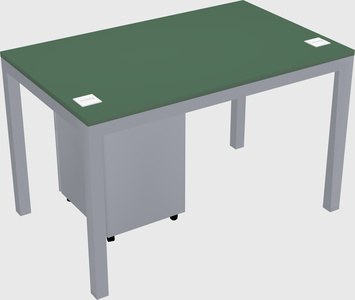 Rectangular desk