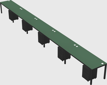 Rectangular desk