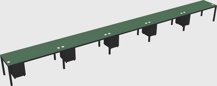 Rectangular desk