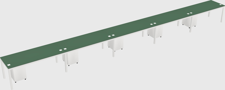 Rectangular desk