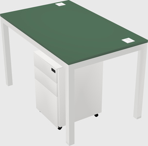 Rectangular desk
