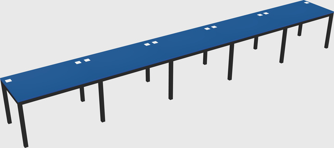 Rectangular desk