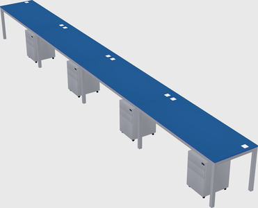 Rectangular desk