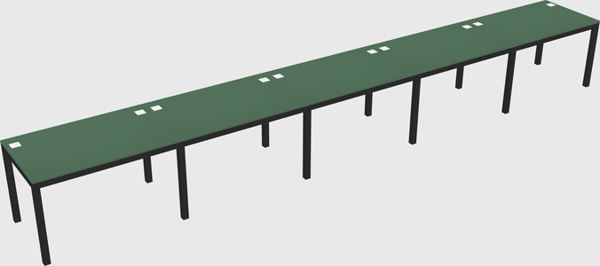 Rectangular desk