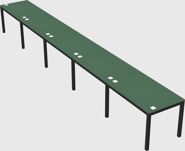 Rectangular desk