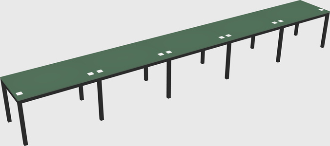 Rectangular desk