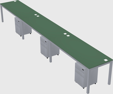 Rectangular desk