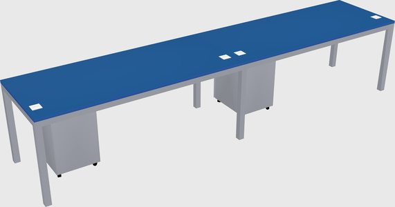 Rectangular desk