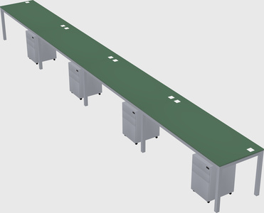 Rectangular desk