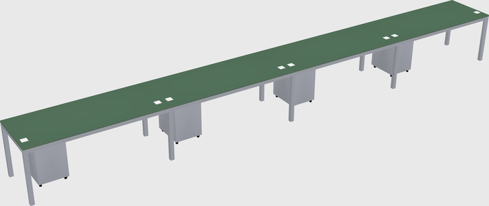 Rectangular desk