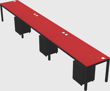 Rectangular desk