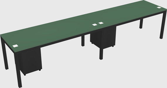 Rectangular desk