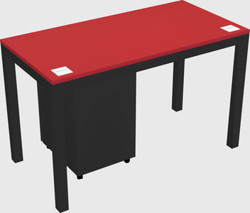 Rectangular desk