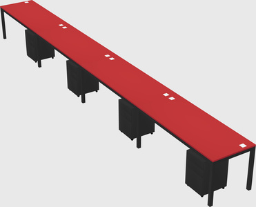 Rectangular desk