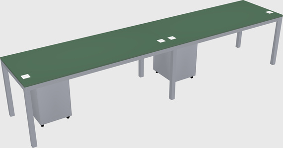 Rectangular desk