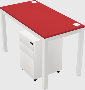 Rectangular desk