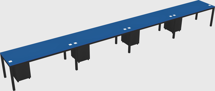Rectangular desk