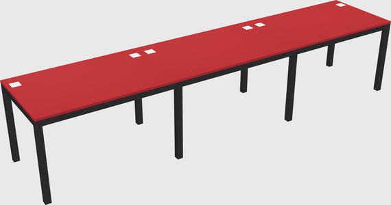 Rectangular desk
