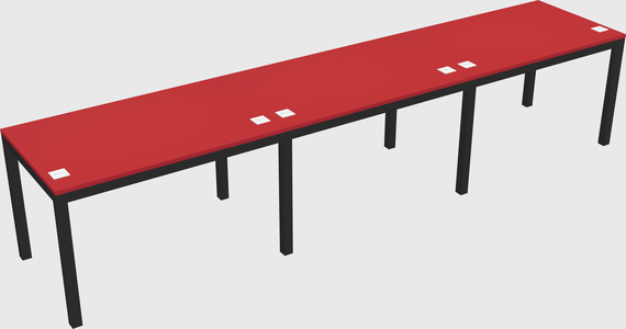 Rectangular desk