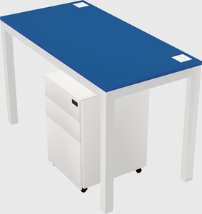 Rectangular desk